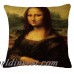 Acuarela hermosa Mona Lisa Cojines tejido (sin relleno) lino familia afecto sofá asiento de coche Casa Hogar decorativas Mantas Almohadas ali-21334451